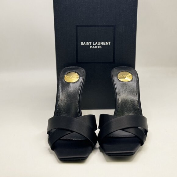 Yves Saint Laurent Black Deluxe High Heels - Picture 1 of 6